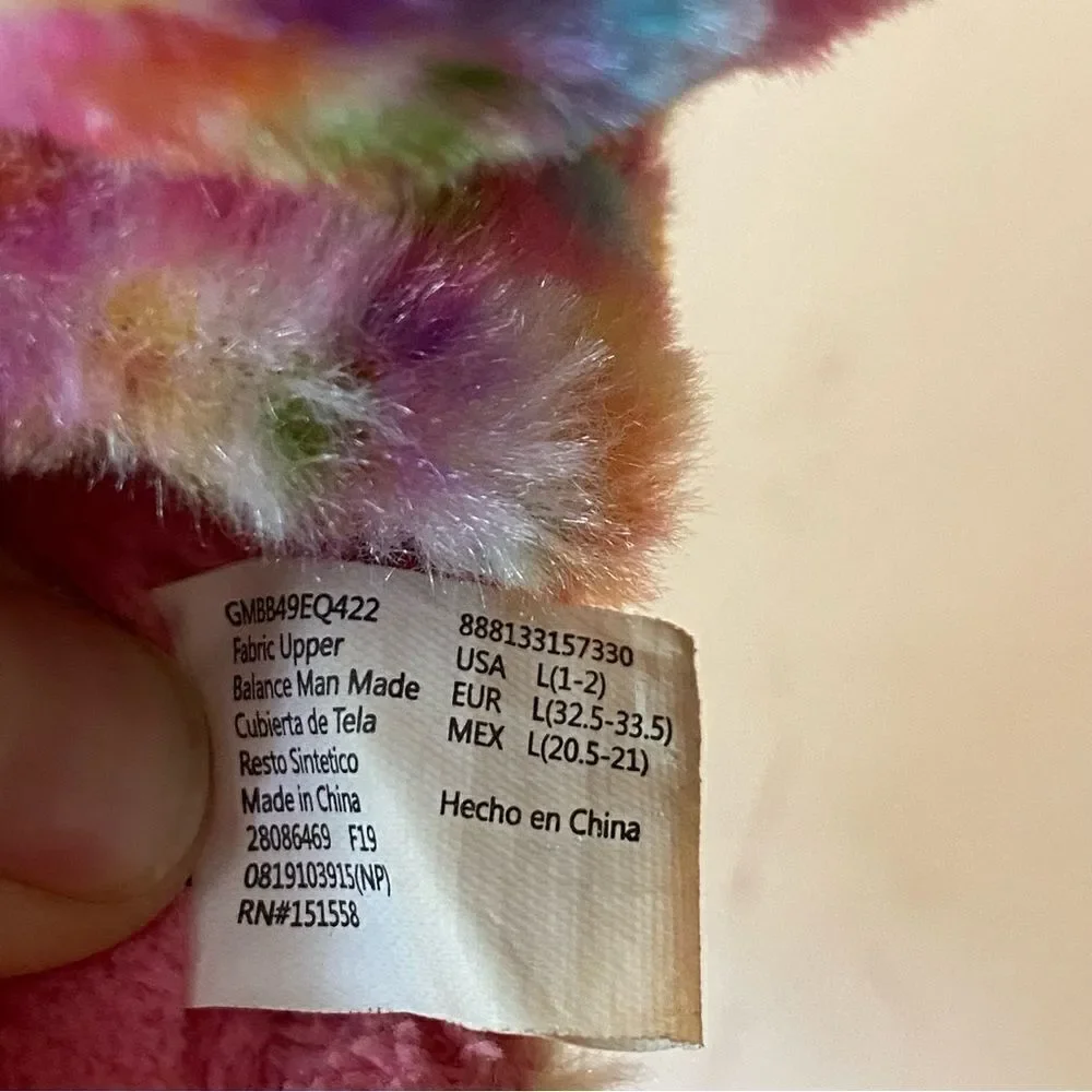 Build a Bear Confetti Kitty cat leopard Girls 3D plus animal Slippers L 1-2